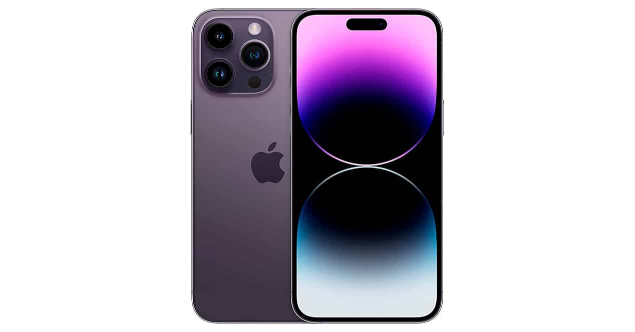 The iPhone 14 Pro Max in purple