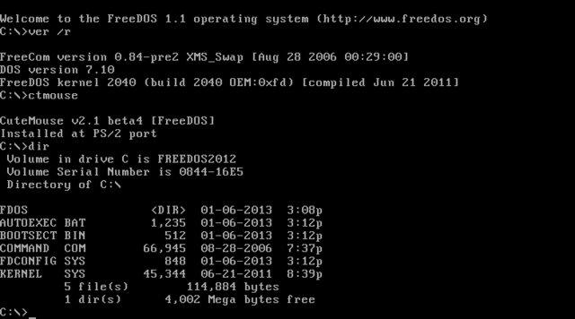 freedos operating system