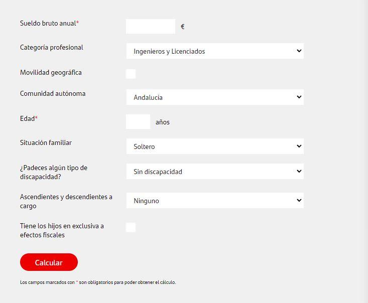 Santander Tax Calculator