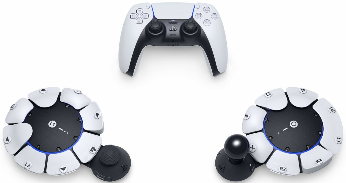 Configurations of Project Leonardo, Sony's affordable controller for PlayStation 5, compared to the DualSense