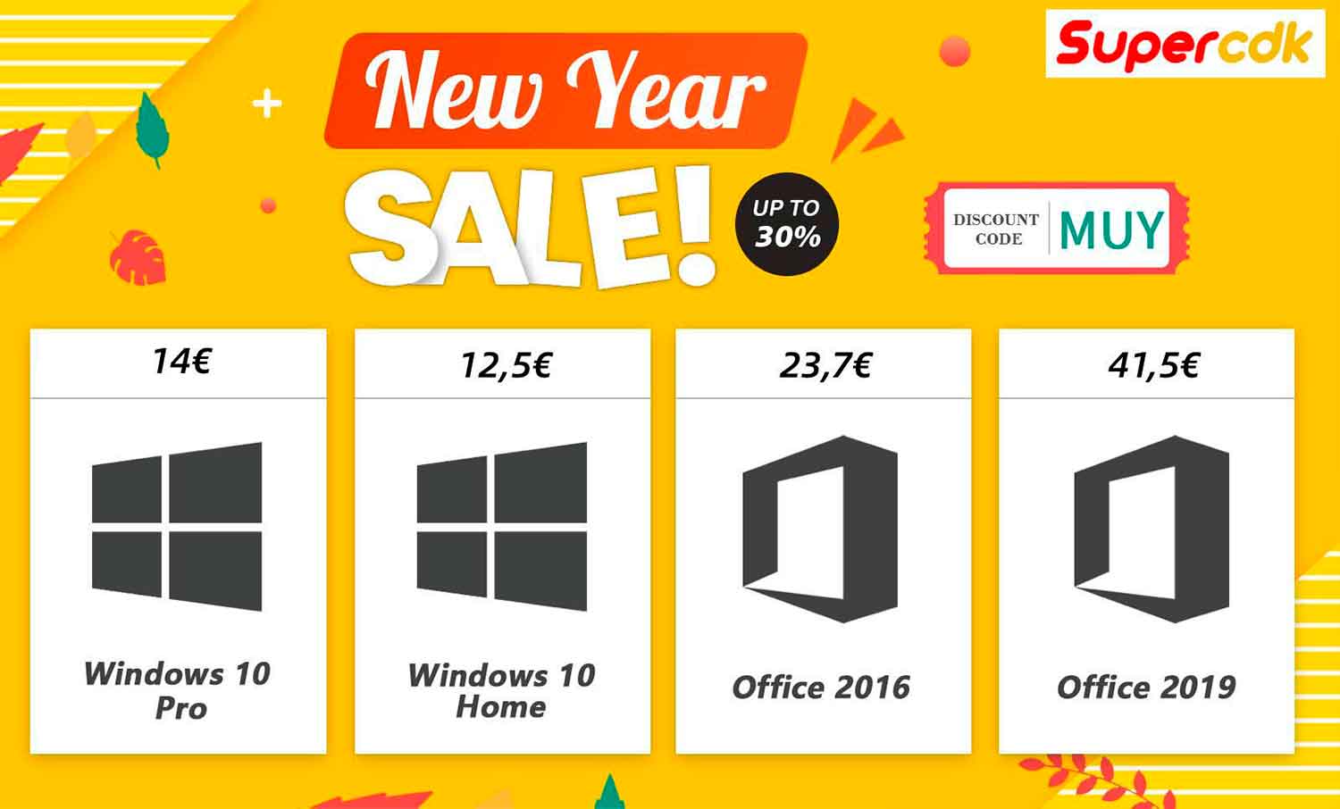 January sales: Windows 10 license for only €12.5