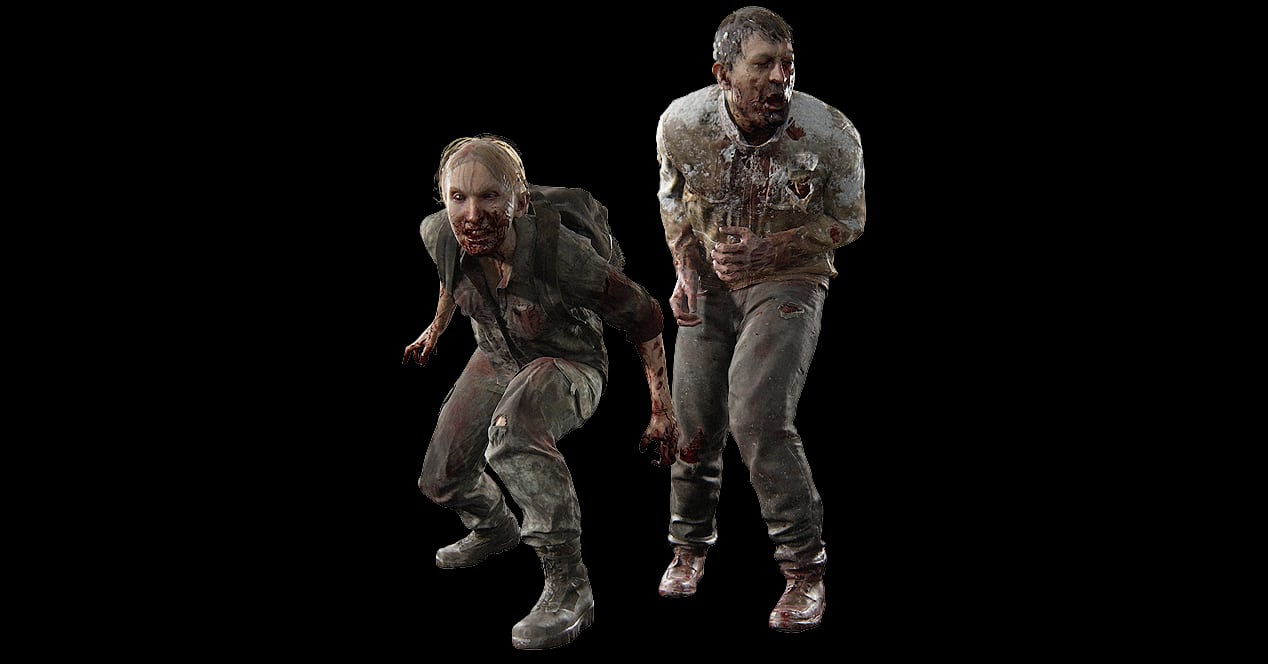 Image of some infected Runners in The Last of Us