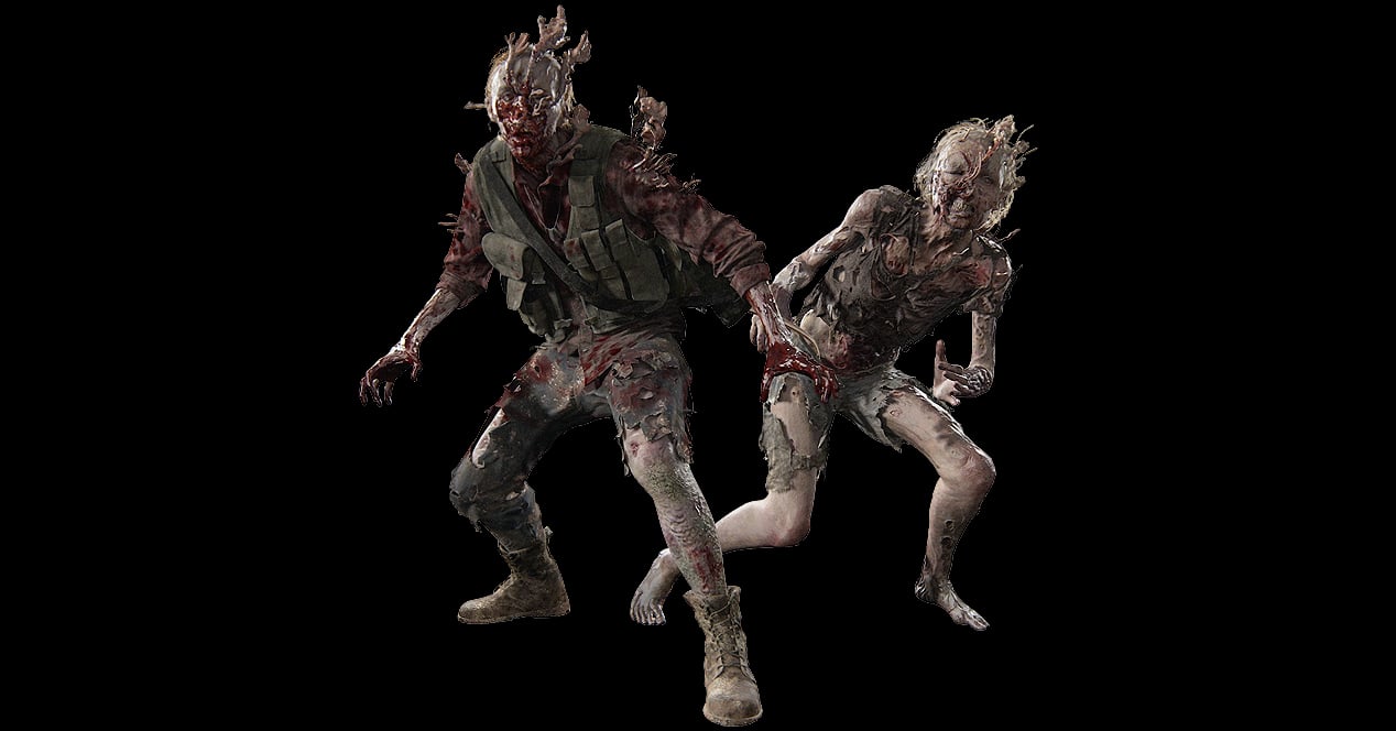 Image of two Stalkers (Stalkers) from the video game The Last of Us