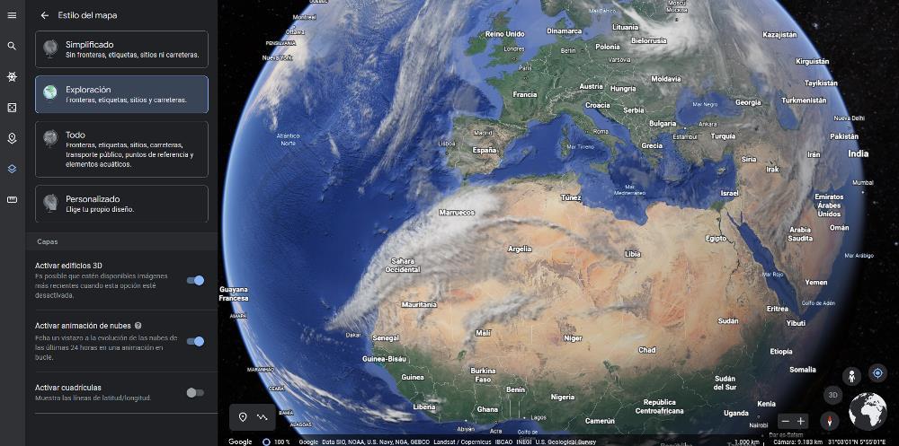 Google Earth - Clouds