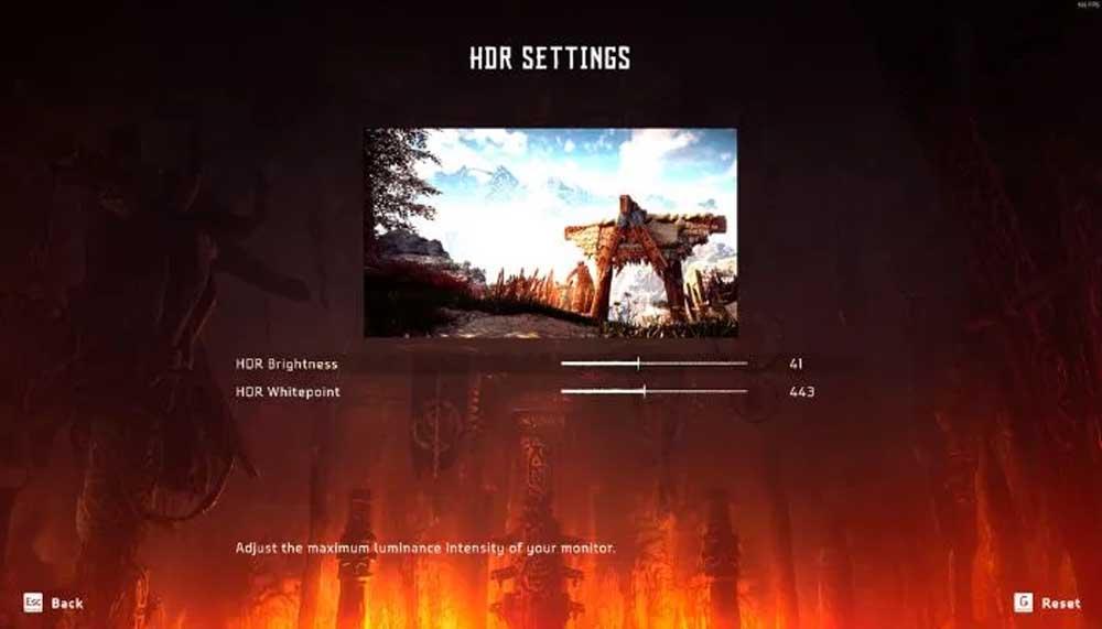 Adjust HDR games