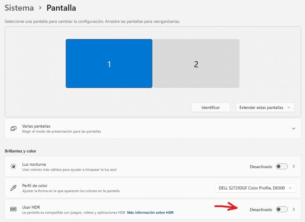 Activate HDR in Windows