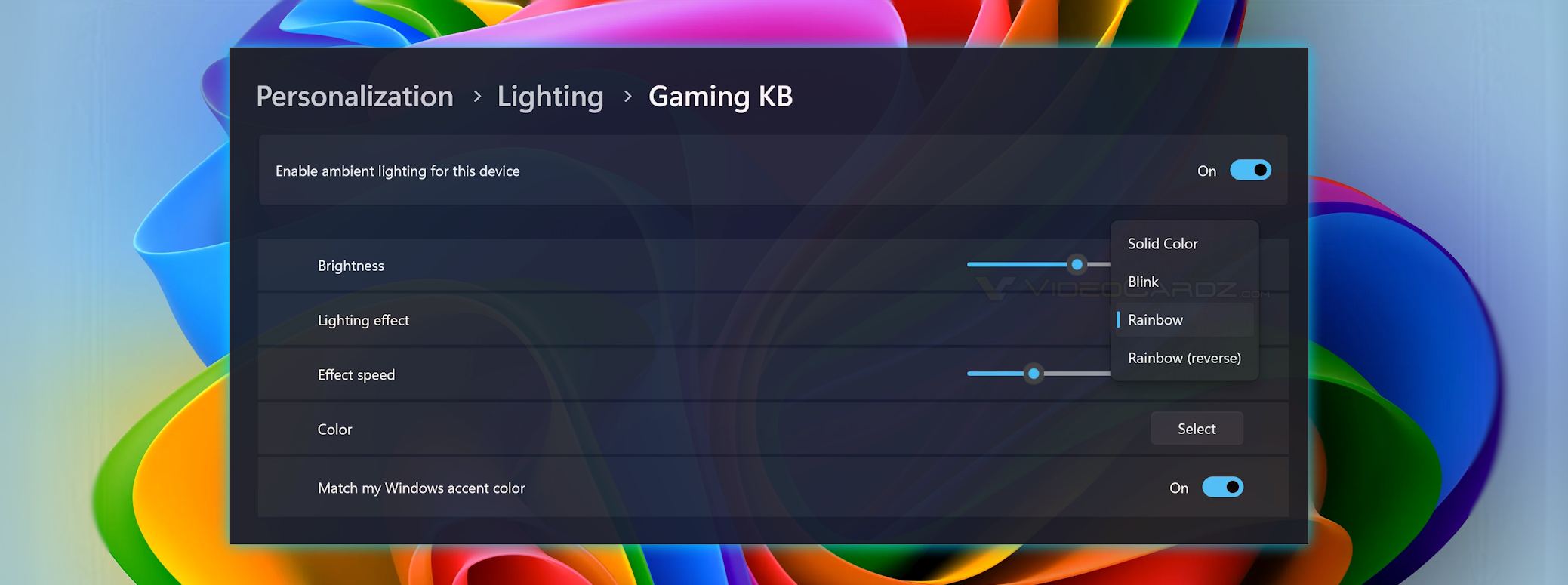 Windows 11 will let you control RGB LED lighting