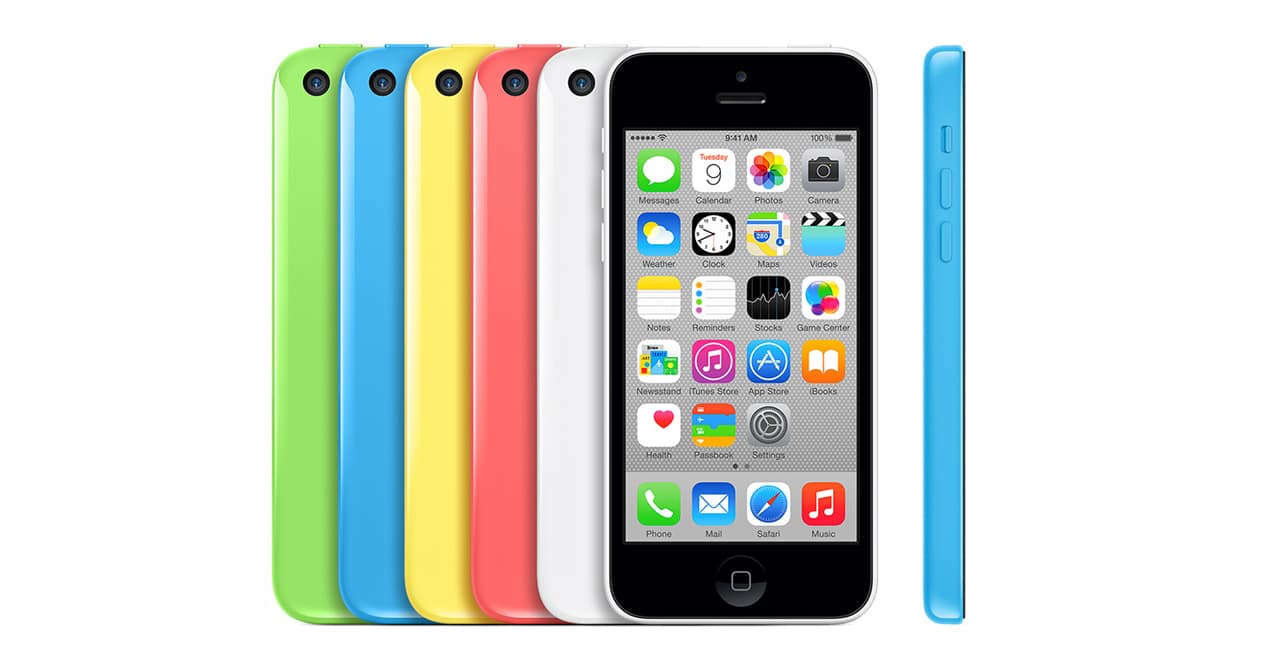 The iPhone 5c in all its colors