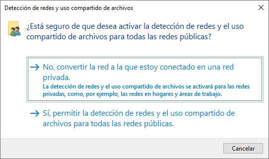 Turn on network discovery in Windows