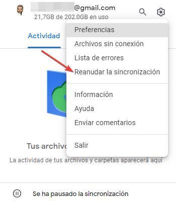 Synchronize Google Drive files