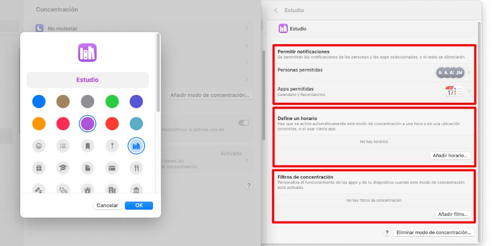 configure concentration mode mac