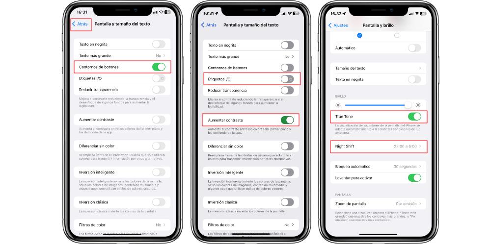 improve iphone screen visibility