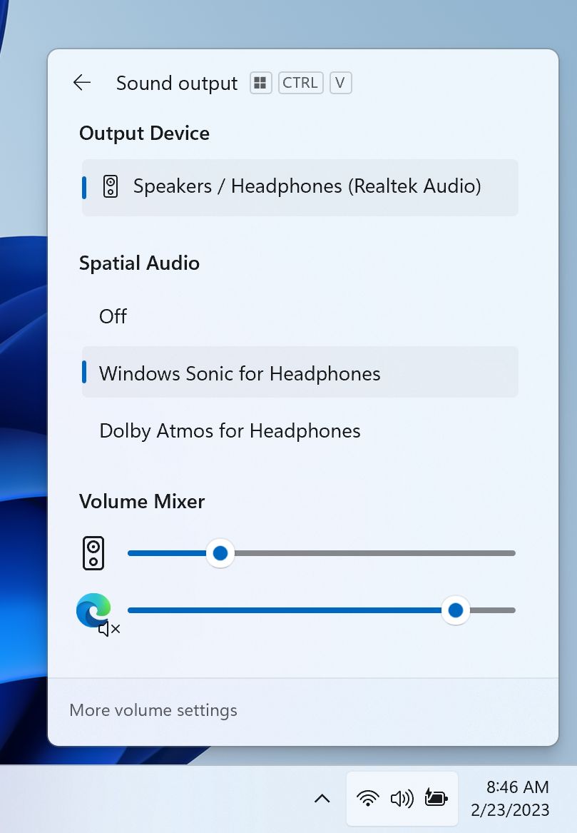Future Windows 11 Audio Mixer