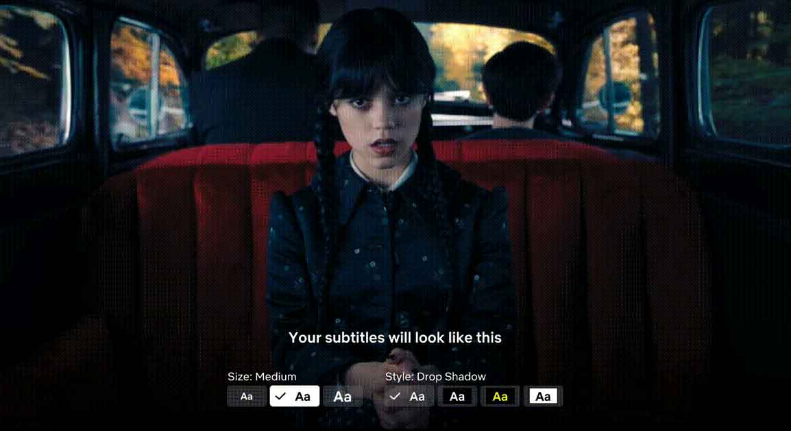 Netflix now allows you to configure subtitles on TV