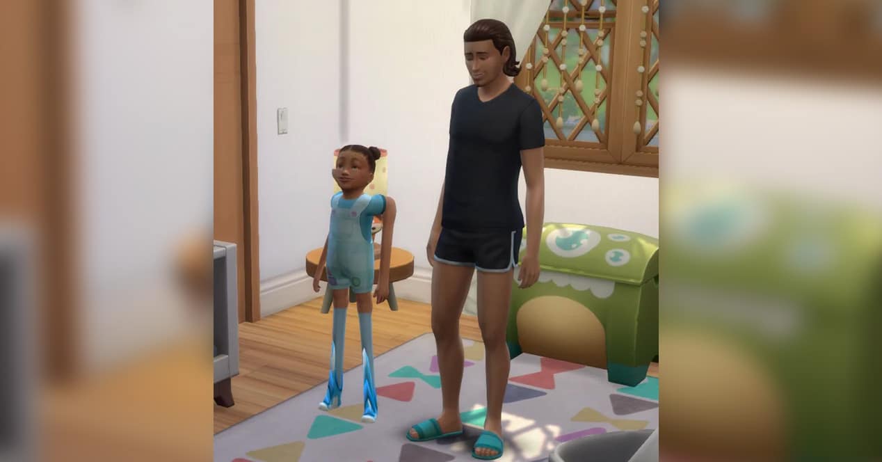 baby sims long legs