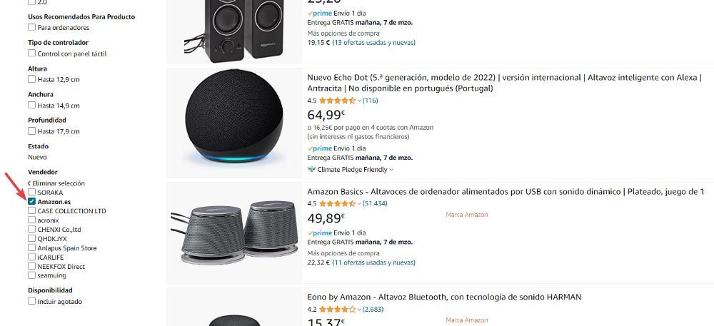 Filter Amazon Products