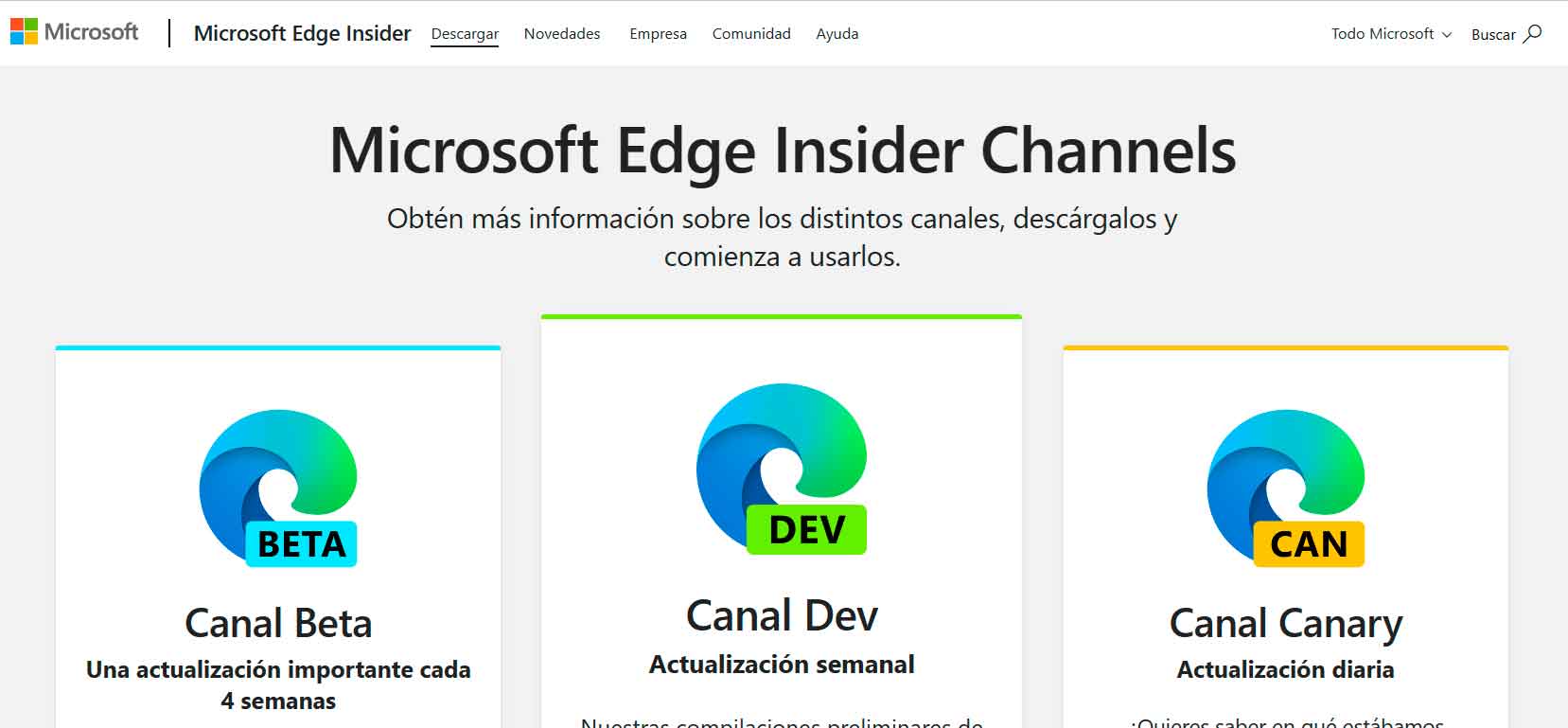 what is channel "insider" from Microsoft Edge?
