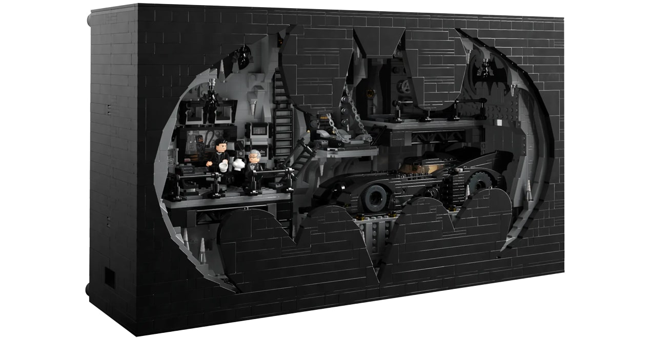 The Batcave: LEGO Shadow Box closed
