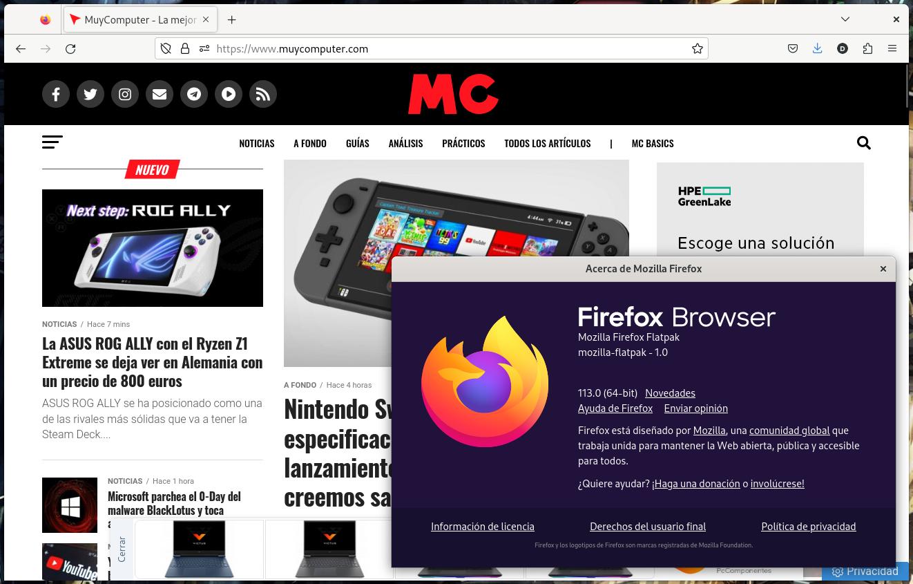 Mozilla Firefox 113