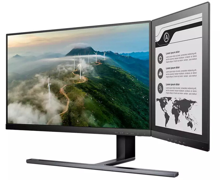Philips introduces a monitor with integrated E Ink display