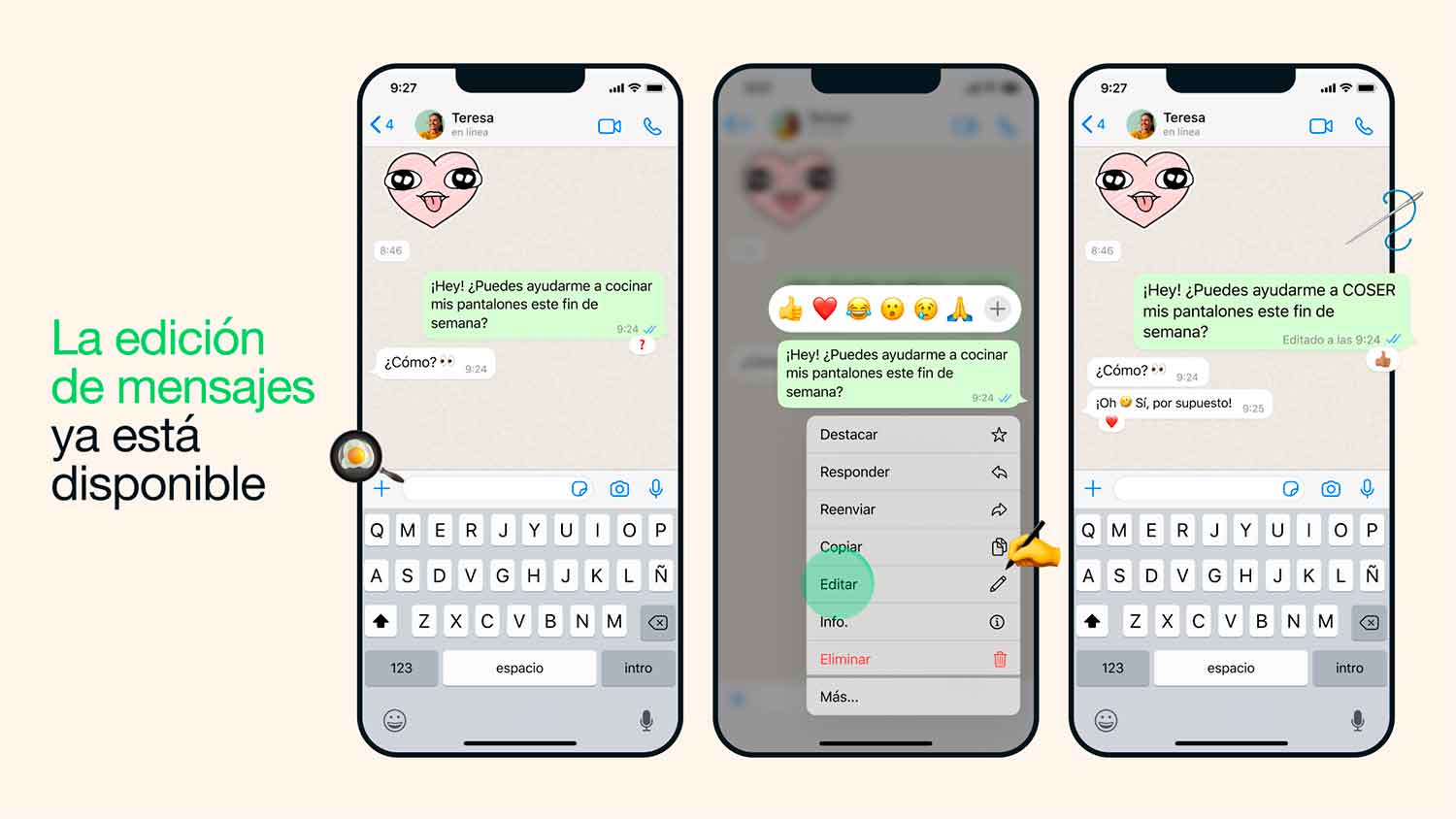 WhatsApp now allows you to edit messages
