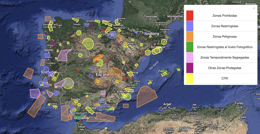 drone map spain