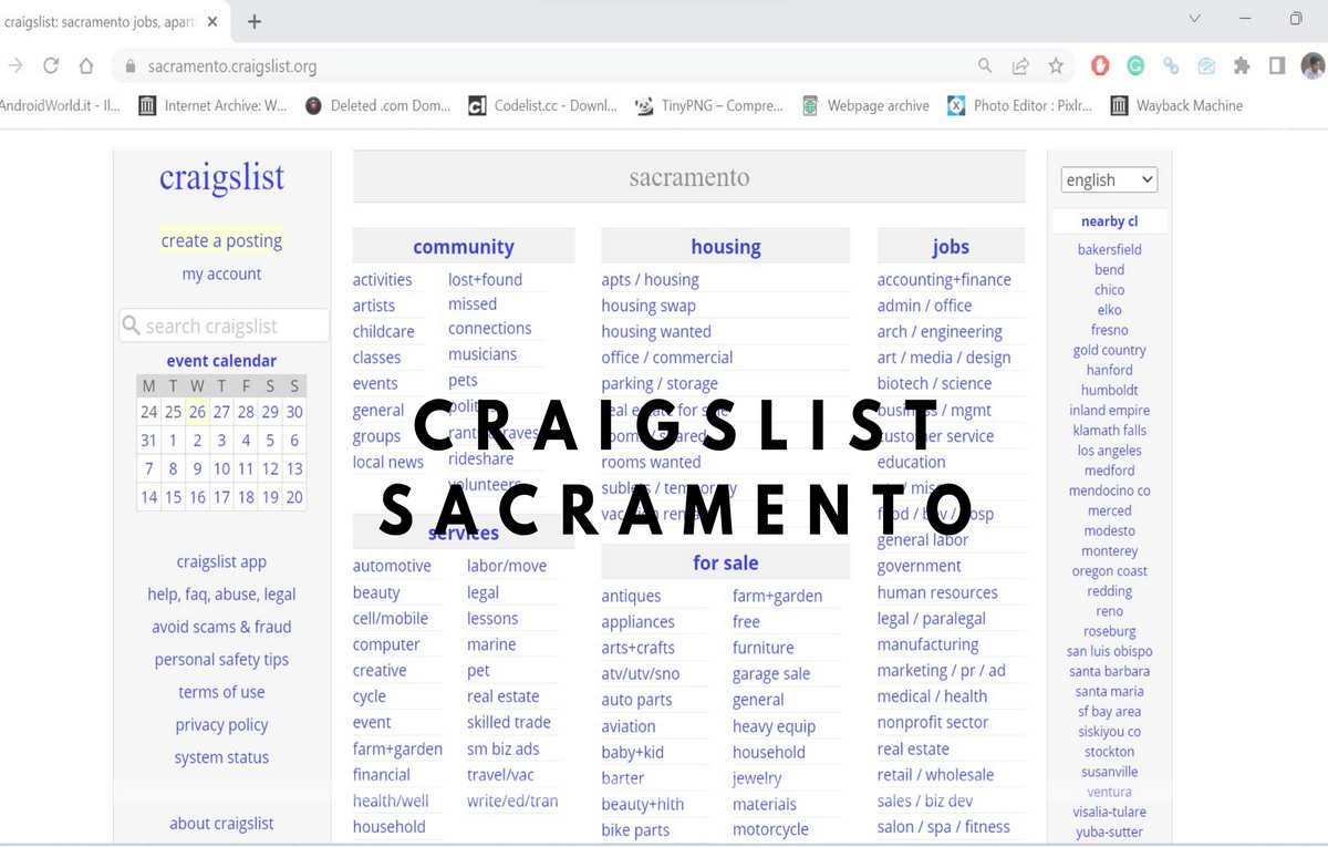 Craigslist Sacramento
