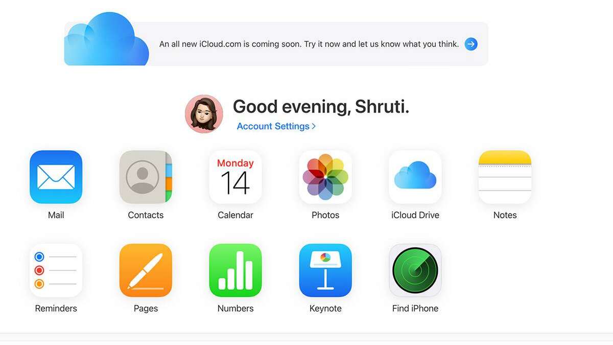 Apple's iCloud Dashboard
