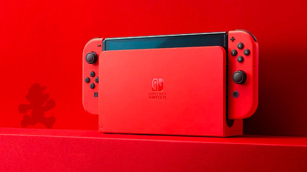 Mario Red OLED Switch.