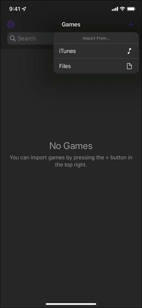 Import ROMs in Delta Emulator