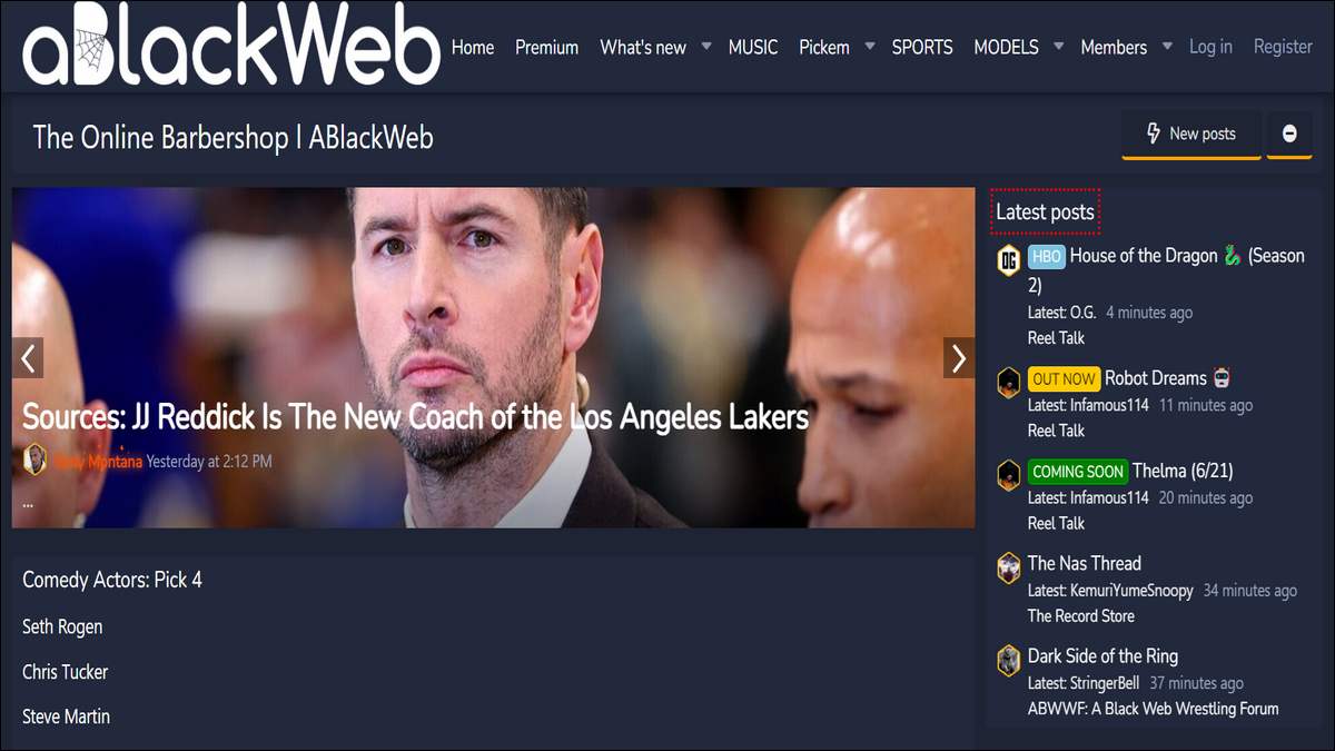 Ablackweb.com website