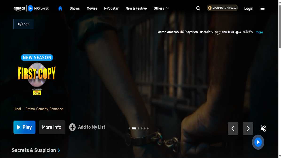 MX Player Website